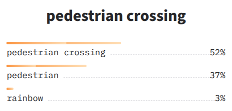 NOVIC open vocabulary classification results